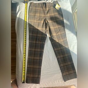 Anne Klein Women Checkered Brown Pants